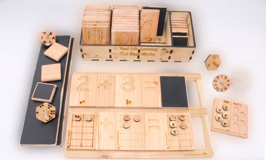 Designed by our team of early years experts and lovingly crafted by our creative team, ®Versa-Tile Maths Set is invaluable as a tool for teaching early years numeracy.